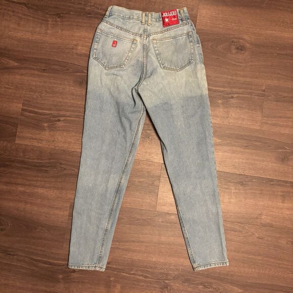 Vintage 90s Joujou High Waisted Acid Washed Straight Leg Jeans Size 9/10 - Picture 4 of 7